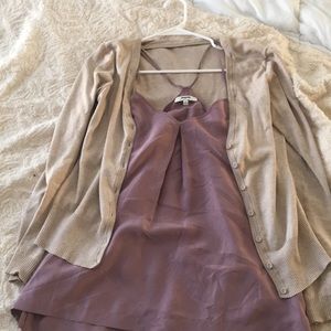 Madewell silk racerback tank top